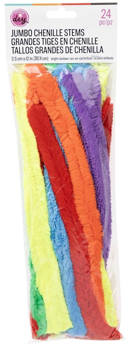 Cousin - DIY Chenille Jumbo Pijpenragers - 24 st. - 40004456