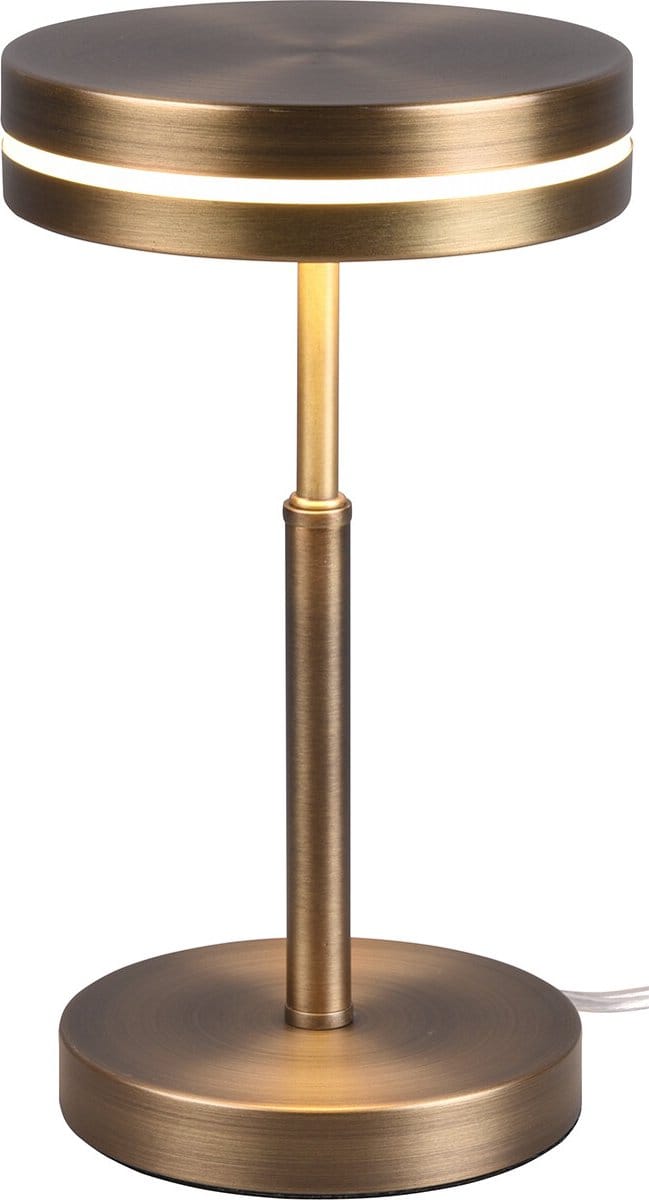 LED Tafellamp - Torna Franco - 6W - Warm Wit 3000K - Rond - Oud Brons - Aluminium