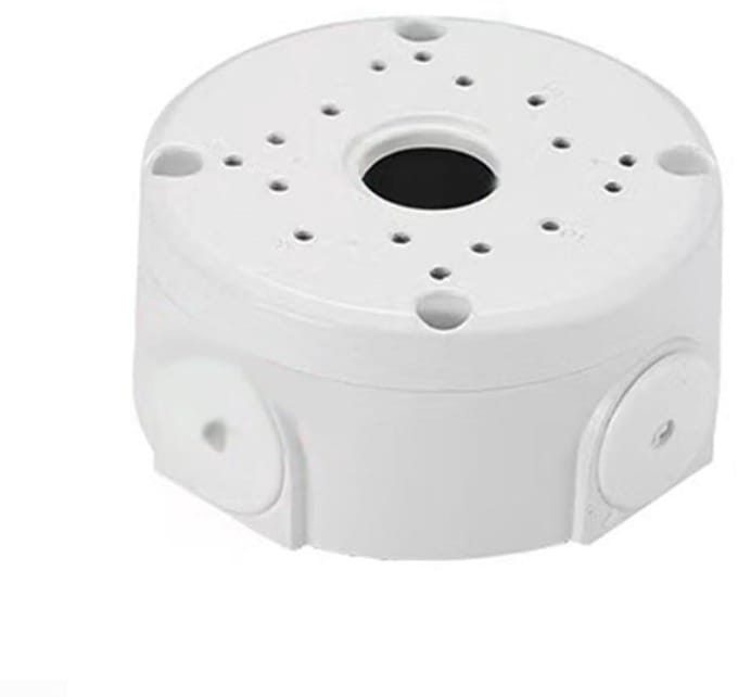 Aansluitdoos Camera - Kabeldoos Beugel - Beveiligingscamera Installatie - Robuuste Metalen Constructie - 10 cm - Wit