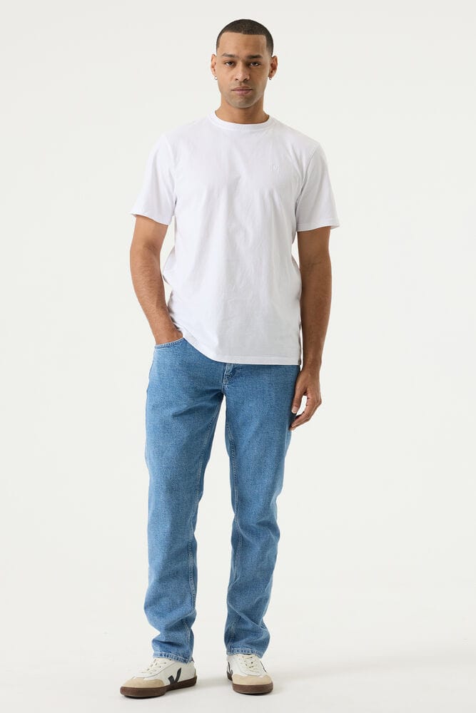 GARCIA Russo Heren Tapered Fit Jeans Blauw