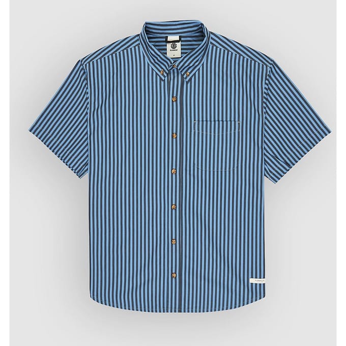 Element Elywt00196 Regular Fit Overhemd Met Korte Mouwen Blauw S Man