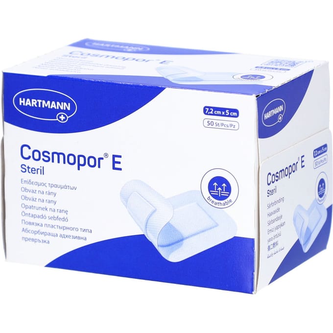 Hartmann Cosmopor E Steriel Verband 7.2 x 5cm 900870 50 Pleister