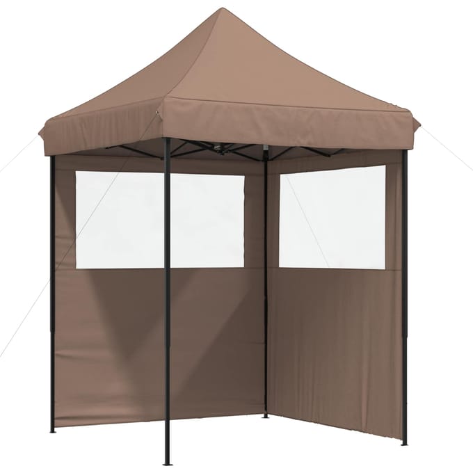 vidaXL - Partytent - 200 - x - 200 - x - 306 - cm - Bruin - Oxford - Stof