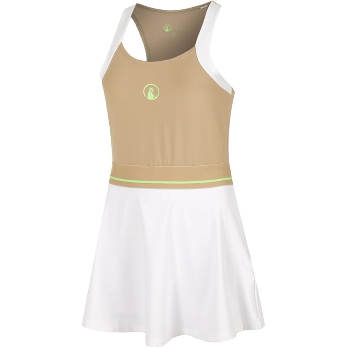 Quiet Please Wild Volley Jurk Dames-Beige,Wit