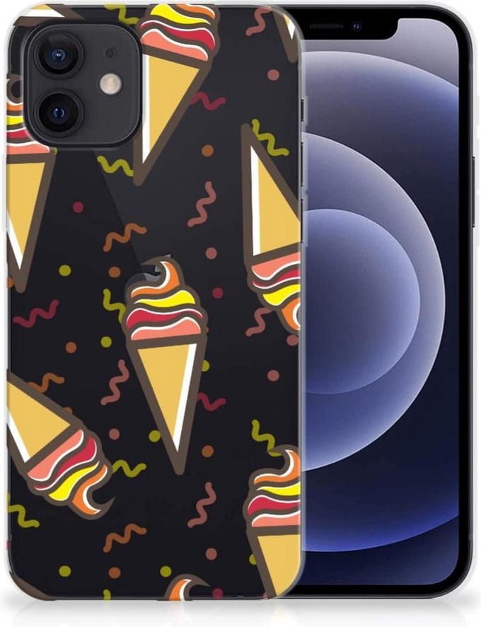 iPhone 12 | 12 Pro (6.1) Siliconen Case Icecream