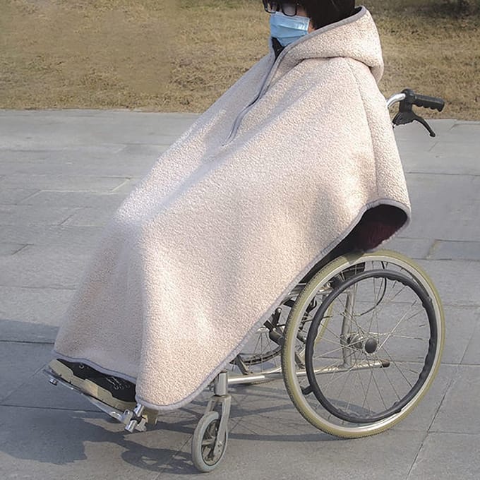 Rolstoel warmer - Winter deken - Warm blijven - Winddicht waterafstotend - Universeel - Zwart