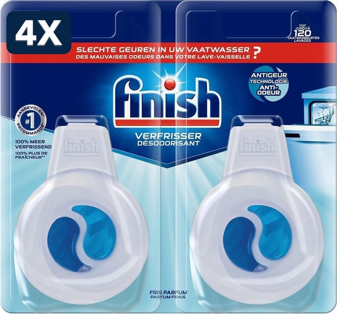 4 x Finish Duo pack Deo Odorstop