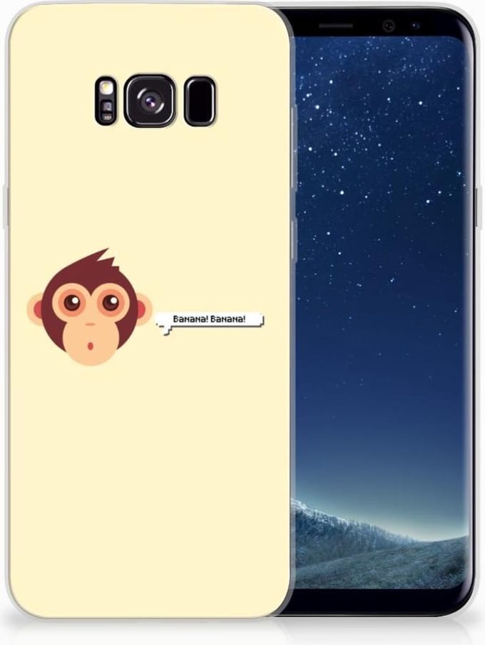 Samsung Galaxy S8 Plus Telefoonhoesje met Naam Monkey