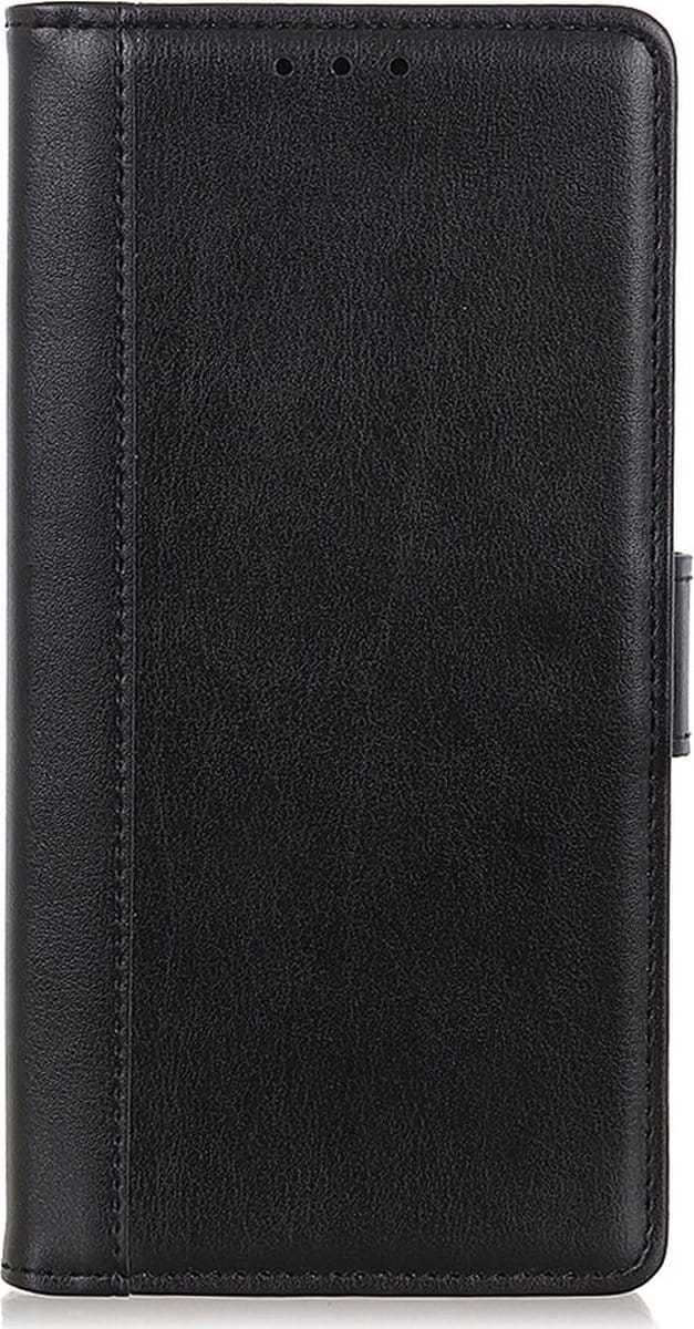 Shop4 - Samsung Galaxy S22 Plus Hoesje - Wallet Case met Pasjeshouder Grain Zwart