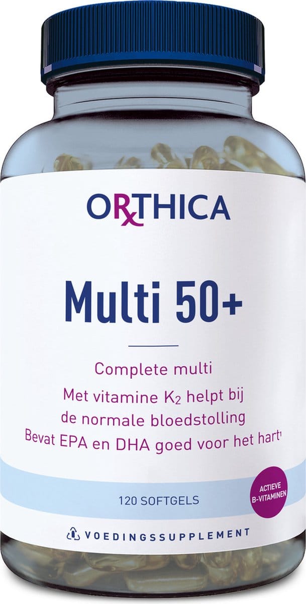 Orthica Multi 50+ - multivitamine voor 50 plusser - 120 softgels