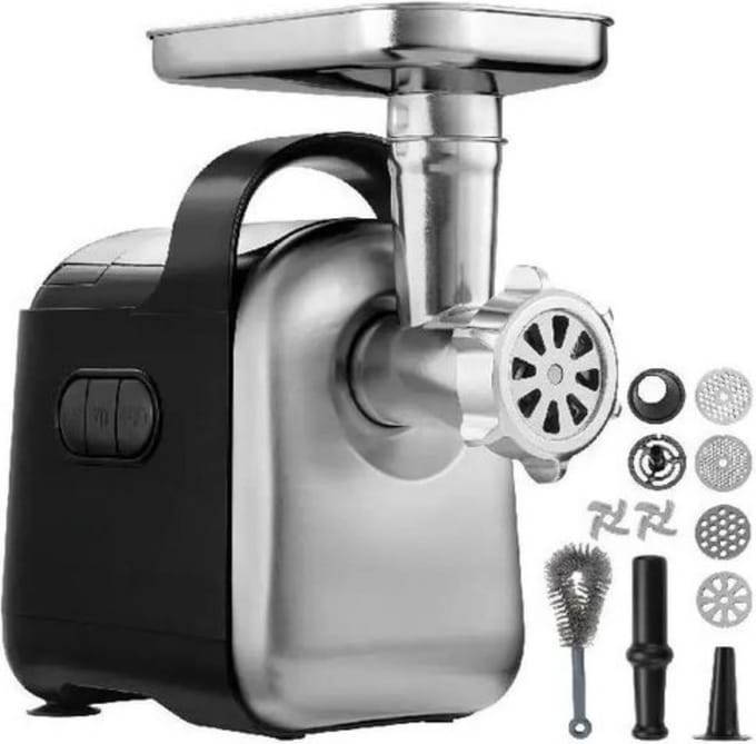 Gehaktmolen deluxe - Zwart - Professioneel - Compact - RVS - Vleesmolen