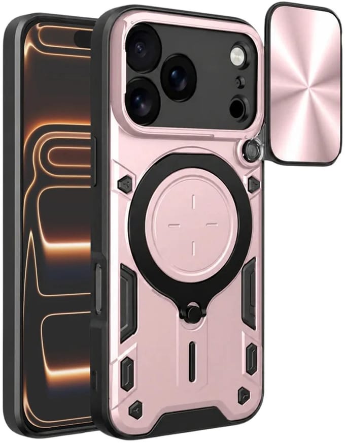 Hoesje geschikt voor Apple iPhone 17 Pro Max - Techsuit CamGuard Pro Back Cover - Roségoud