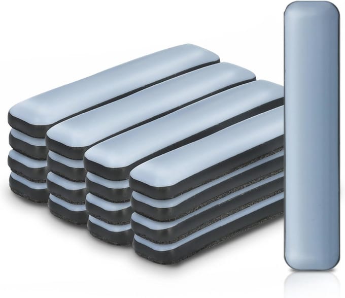 Zelfklevende Teflon meubelglijders 16 x 75 mm - 16 stuks