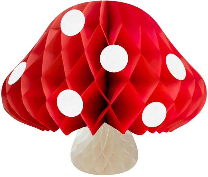 Dailygoods- Honingraatbal - Feestdecoratie - Paddenstoeldecoratie
