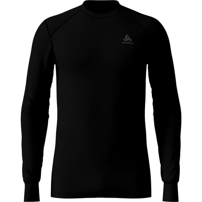 Odlo - Maat XXL -  Bl Top Crew Neck L/S Active Warm Heren Thermoshirt - Black