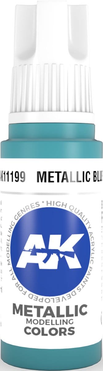 Metallic Blue Acrylic Modelling Color - 17ml - AK-11199