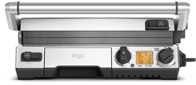 Sage the Smart Grill Pro Brushed Stainless Steel Contactgrill