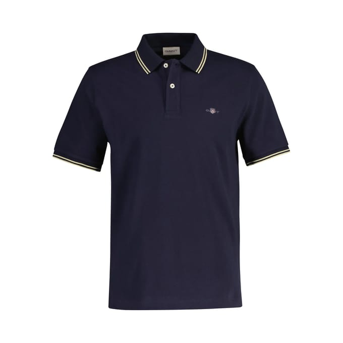 Polo met contrasterende bies Gant