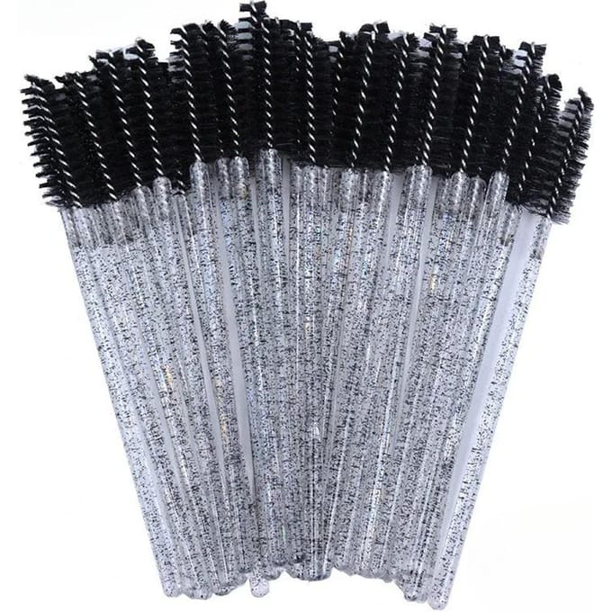50 stuks Voor Wimperverlenging Make-up Wegwerp Wimperborstels Spoolies Micro Lash Mascara Staafjes Kammen Groothandel