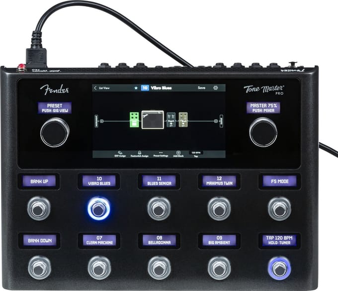 Fender Tone Master Pro - Floor format FX modeler / profiler - Zwart