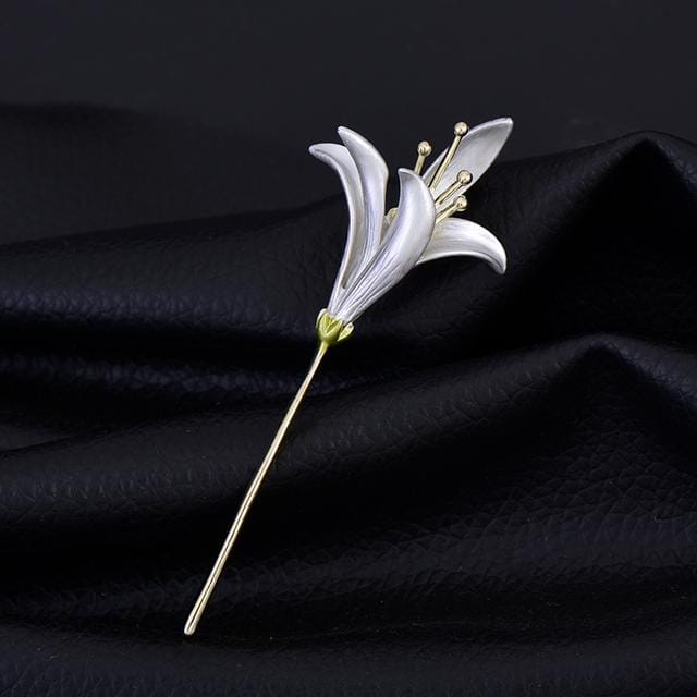 Creatieve Narcis Broches Voor Meisje Bloem Blad Speld Narcis Boeket Emaille Broche Bruiloft Feest Sieraden wit