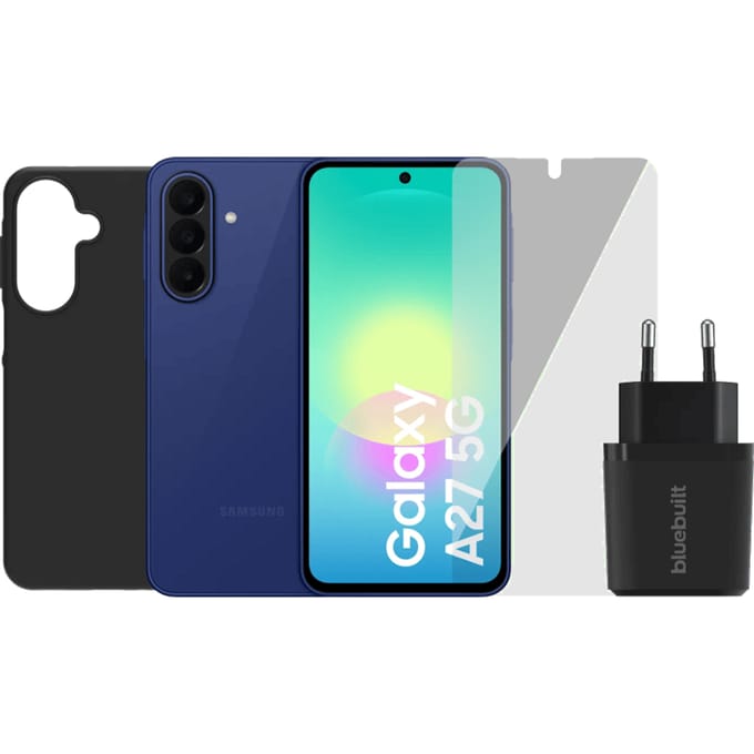 Samsung Galaxy A27 256GB Blau 5G + Compleet Accessoirepakket