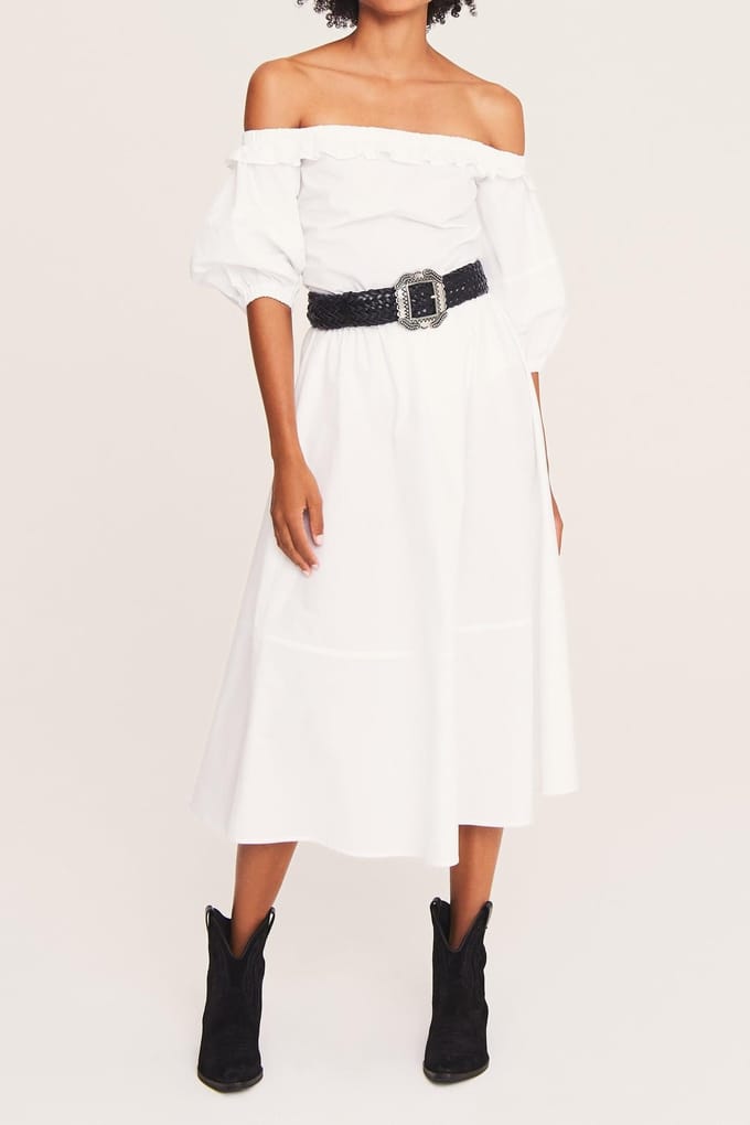 BA&SH Top Pascal Blanc Größe: M | Midikleider Outlet | Damen