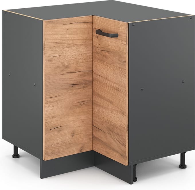 Vicco R-Line Hoekkast – 75.6 cm, WB Eik Krachtige eik goud