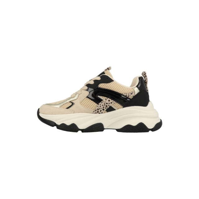 Posh by Poelman GIGI Dames Sneakers - Beige met combinatie