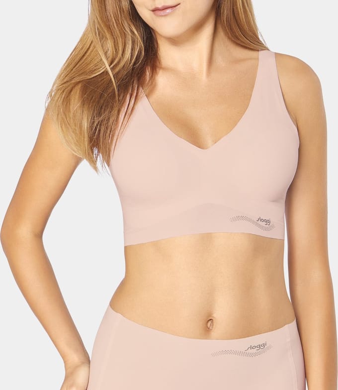 sloggi - Maat M - ZERO Feel Natural Dames Beha Top - Angora