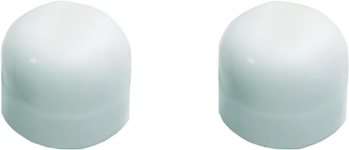 Set van 2 Zelfklevende Deurstoppers Rubber - Bescherming voor Muren en Meubels (Wit)