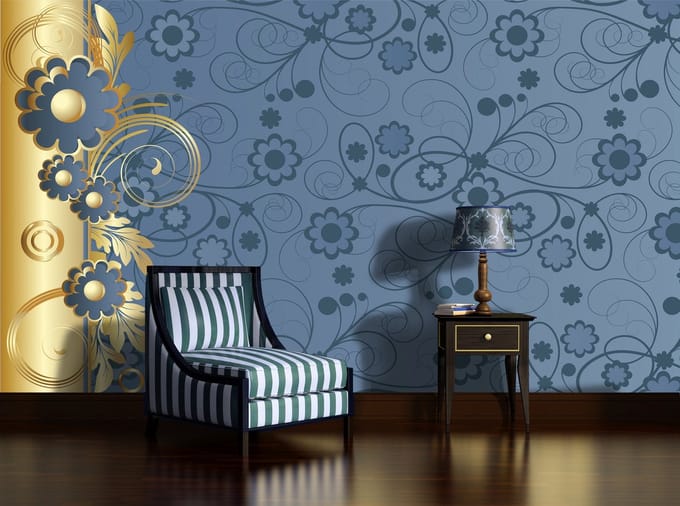 Flowers Abstract Photo Wallcovering