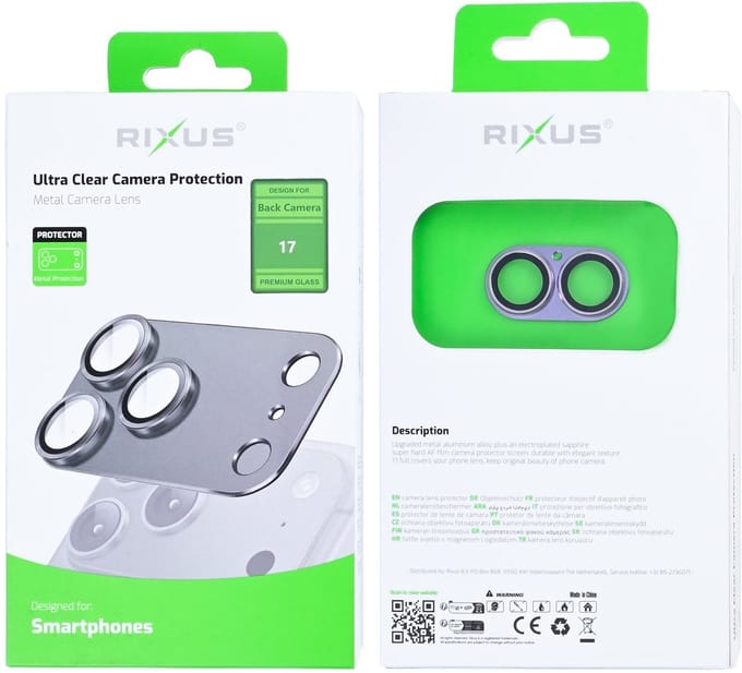 Rixus Ultra Clear Camera Protection For Apple iPhone 17 Lavender