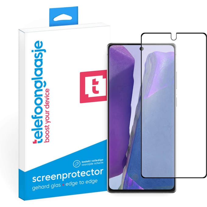 Samsung Galaxy Note20 screenprotector gehard glas Case friendly