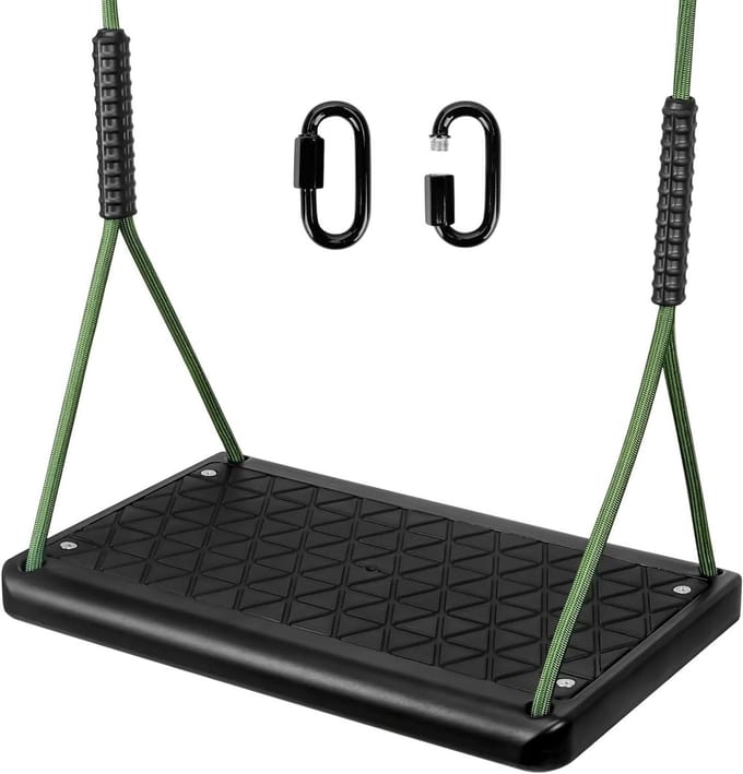 Schommelstoel Set - Schommelzitje - Buiten spelen - Zware belasting - 150 kg - Zwart