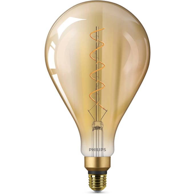 Philips E27 4.5W LED lamp Giant, warmwit, goud