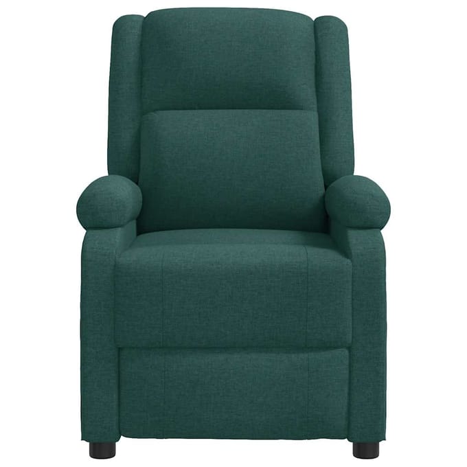 vidaXL - Fauteuil - verstelbaar - stof - donkergroen