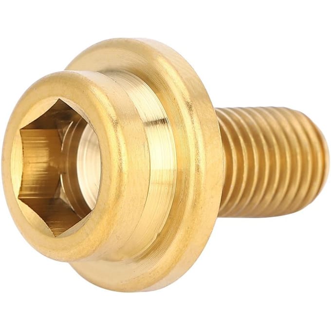 1 stuks M8*15mm Mountain Racefiets Crankbout Trapas BB As Schroeven (Goud) beige