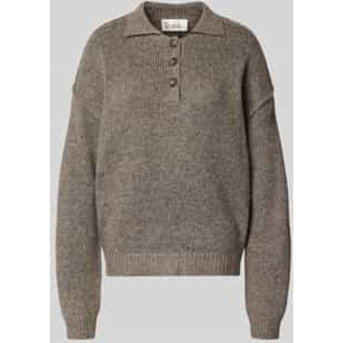 Oversized gebreide pullover met polokraag, model 'Paloma'