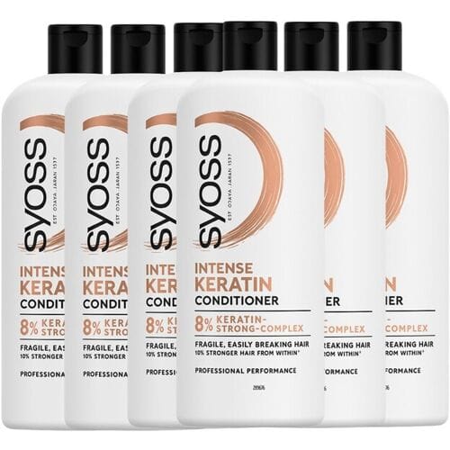 Syoss Conditioner Intense Keratin - 6 x 440 ml - Voordeelverpakking