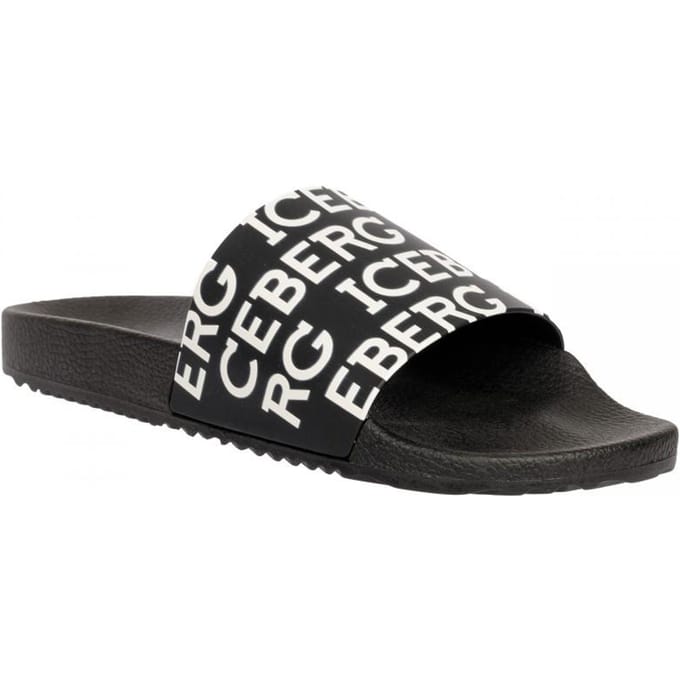 Tongs italiennes de marque Iceberg neuves - Taille: 43 black
