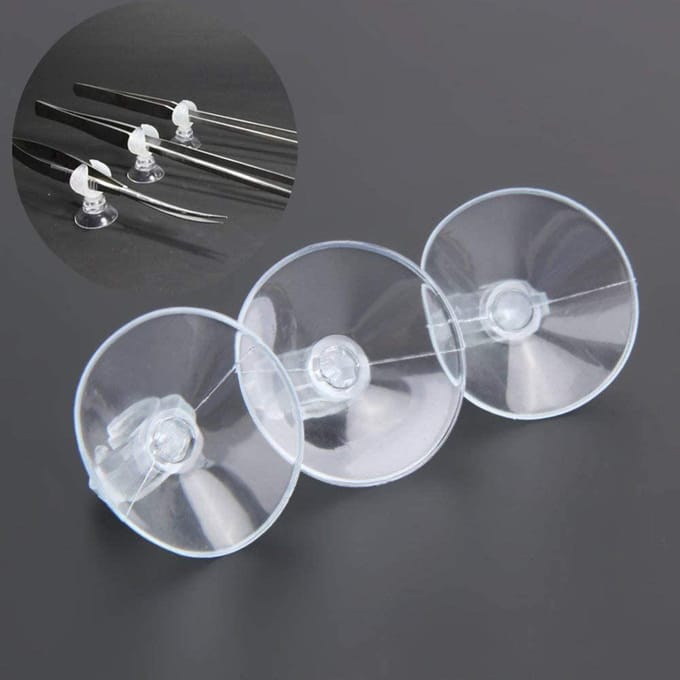 Aquarium Zuignap Zuignap voor 5mm Luchtleiding Buis Draadhouder Splitter Pomp voor Vissenkom wit