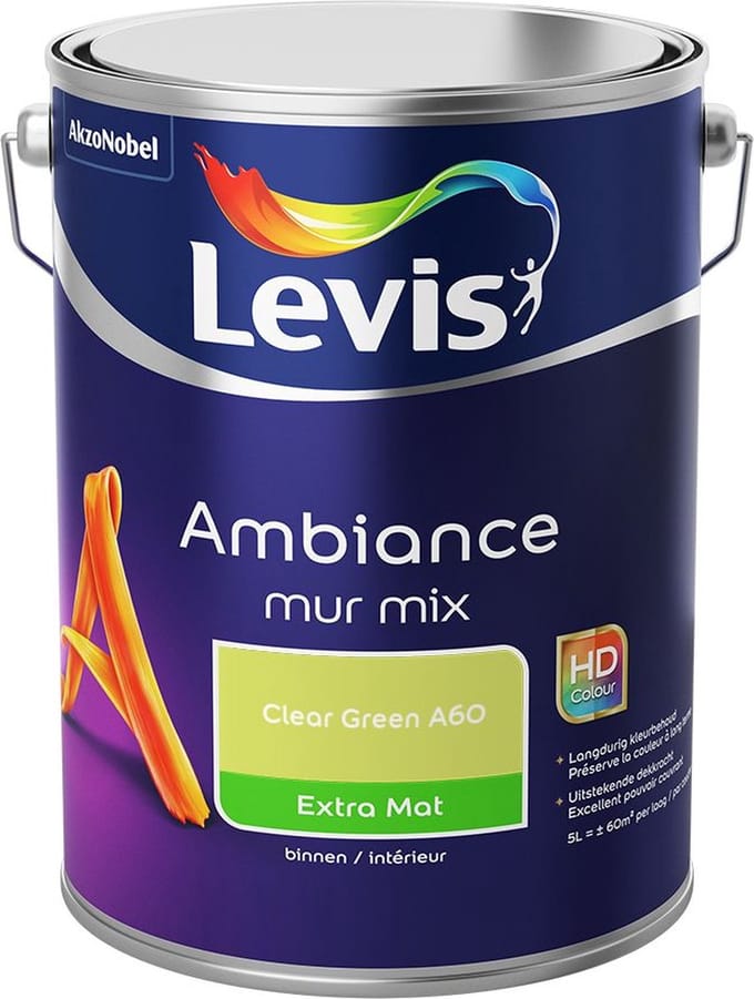 Levis - Ambiance Mur Extra Mat Mix - Clear Green A60 - Mengverf - 5 L