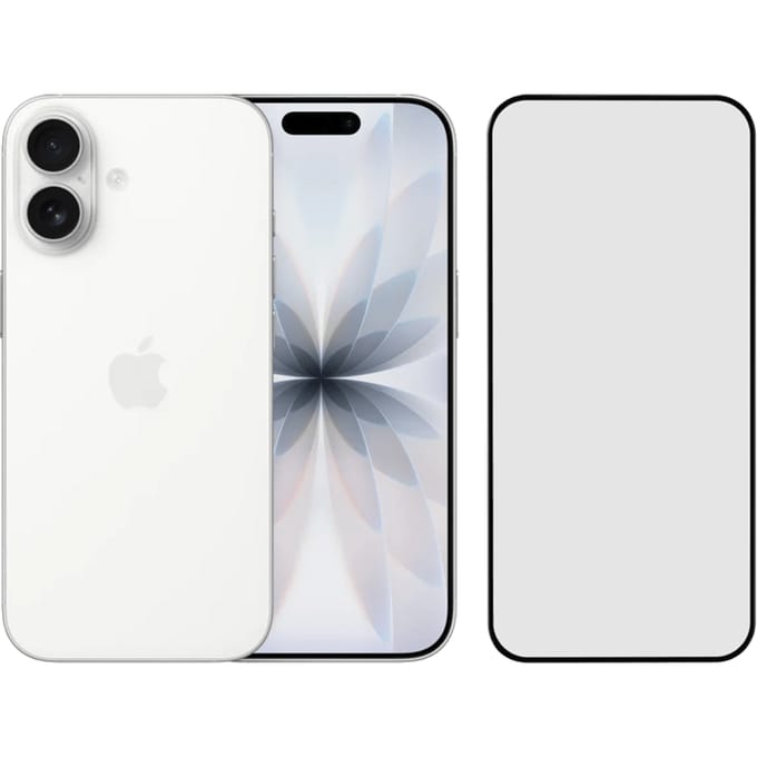 Apple iPhone 17 256GB Wit + BlueBuilt Screenprotector Glas