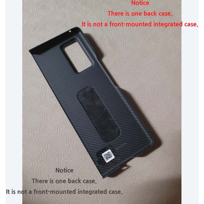 Originele Samsung Galaxy Z Fold 2 Aramid Staande Cover hoes back case(1ea) gray