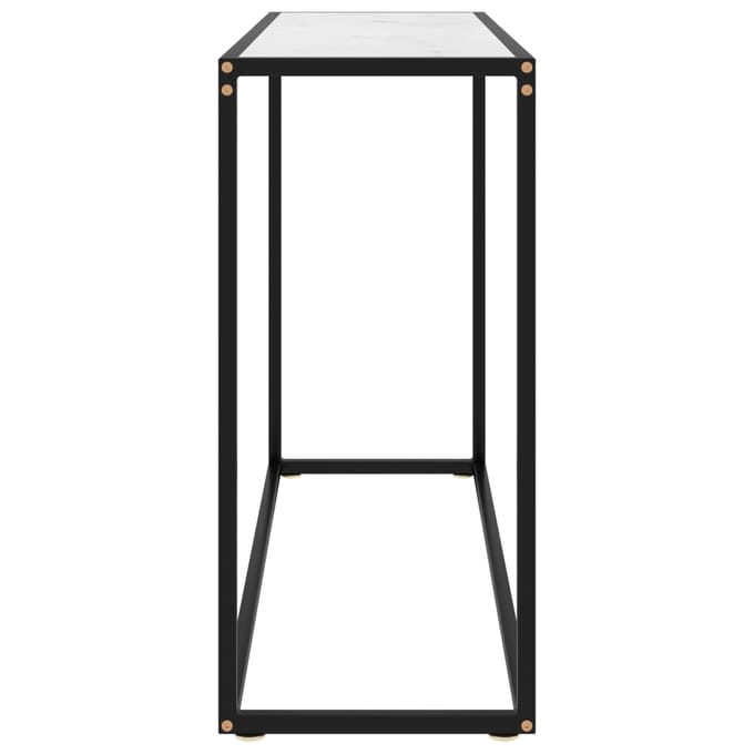 vidaXL - Wandtafel - 100x35x75 - cm - gehard - glas - wit