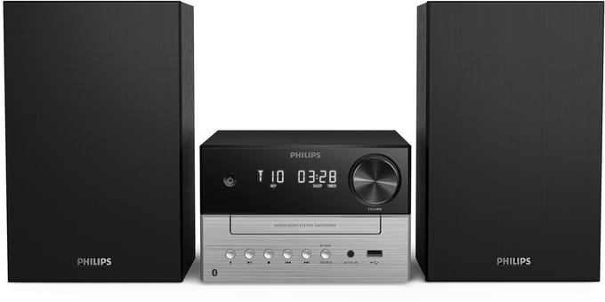 PHILIPS TAM3205M2 Micro-muzieksysteem, Bluetooth, CD-speler, USB, Auracast FM-radio, 85% PCR-materiaal