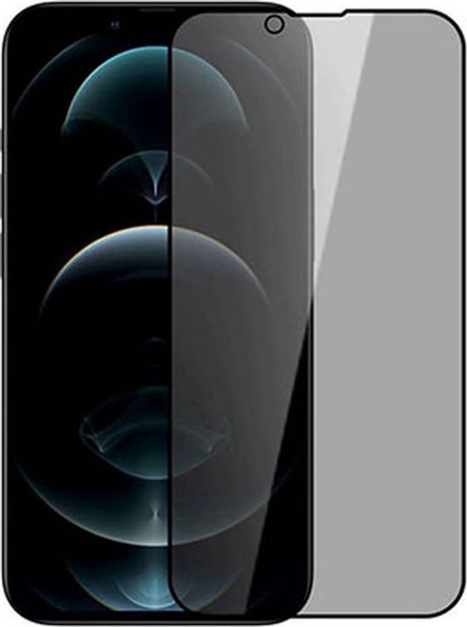 Privacy Screenprotector Geschikt voor iPhone 13 Pro Max & 14 Plus – Gehard Glas – Anti‑Spy – 9H – Krasbestendig – Transparant – Case Friendly