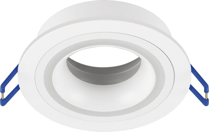 INDI C - Spot Armatuur GU10 - GU10 Inbouwspot - Rond - Wit - Aluminium - Ø93mm