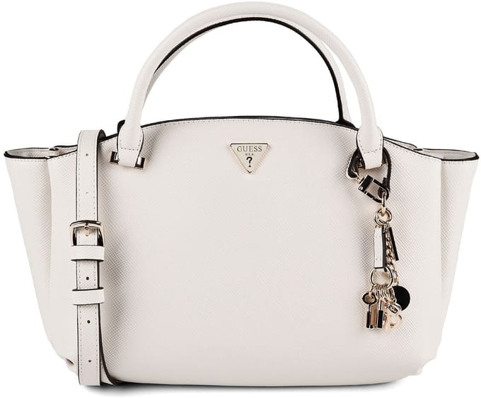 GUESS handtas schoudertas Gilda 3 Compartment Satchel Cream White crème